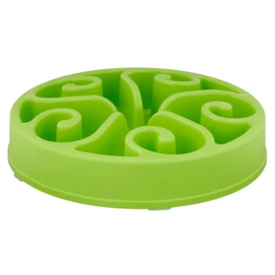 Relaxdays honden anti-schrok voerbak krul groen 30 cm