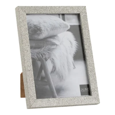 J-Line fotolijst glitter zilverkleurig 13 x 18 cm