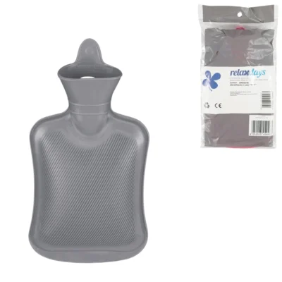 Relaxdays warmwater kruik grijs 1 L