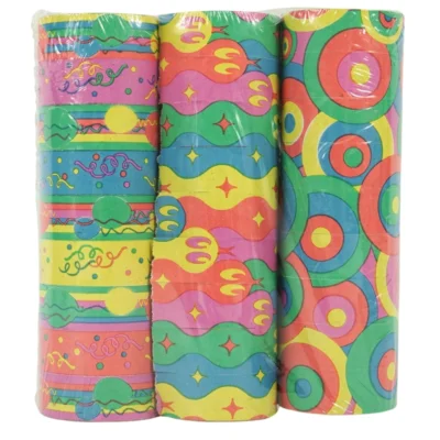 Serpentines multicolour 4 meter set van 3