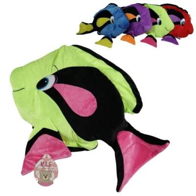 Knuffel vis 70 cm 4 assorti