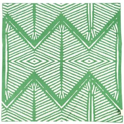 Fair Trade kussenhoes Tribal groen 45 x 45 cm