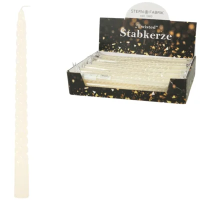 Stern Fabrik dinerkaars twist crème 2,2 x 25 cm