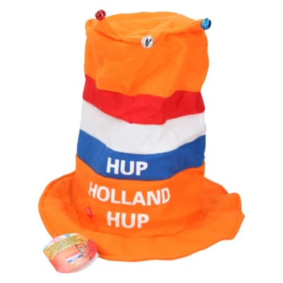 Hoed Hup Holland Hup met muziek op batterij 35 cm