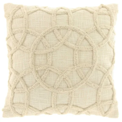 Unique Living kussen Everon dove white 45 x 45 cm