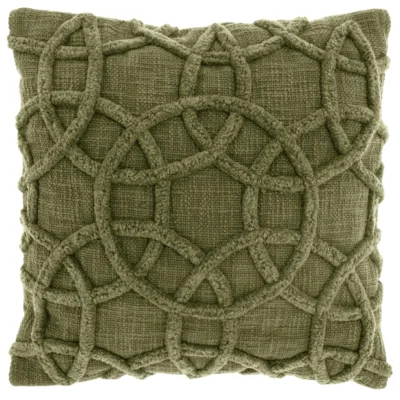 Unique Living kussen Everon winter green 45 x 45 cm
