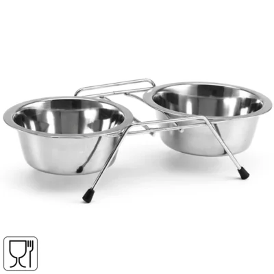 Voerbak hond metaal 17 cm