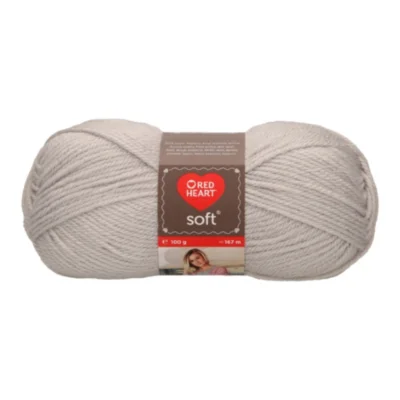 Red Heart Soft acryl garen grijs 100 gr 167 m