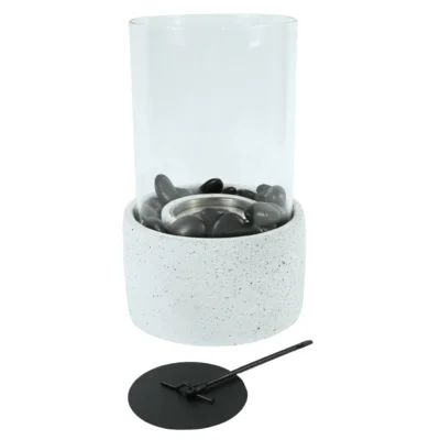 Colibri Tischkamin grau 26,5 cm