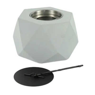 Colibri Tischkamin grau 16,5 cm