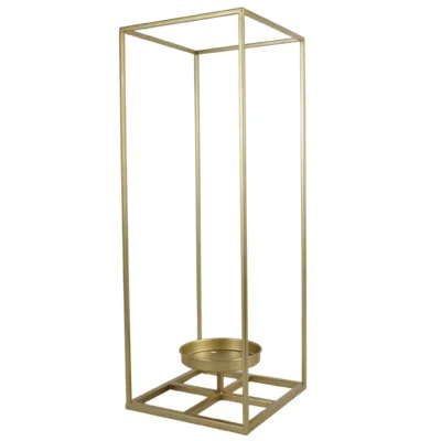 Lantaarn metaal goudkleurig 55 cm