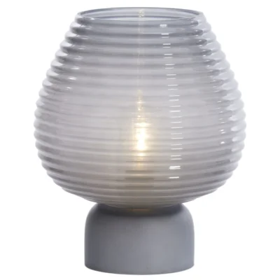 Light & Living tafellamp Alenna LED op batterij grijs 27 cm