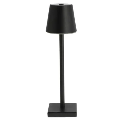 Firenze tafellamp oplaadbaar LED IP44 zwart 38 cm