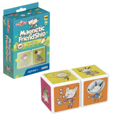 Geomag MagiCube Oscar & Chips Park magnetische kubus set van 2