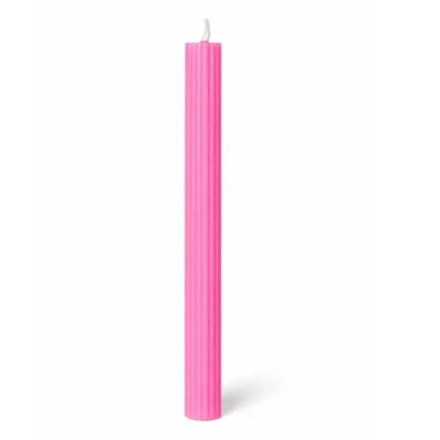 (R) Dinerkaars Ribbel neon roze 2,2 x 24 cm