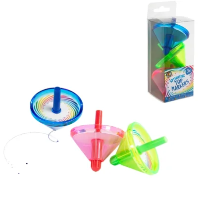 Spinning top markers fidget 6,5 cm set van 3