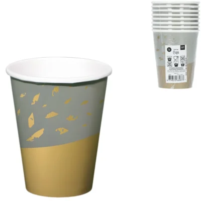 Folat Einwegbecher Golden Dawn 250 ml 8 Stück