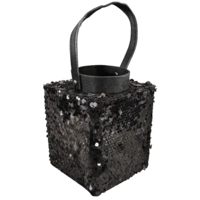 Lantaarn Lofty Glam Square zwart 27 cm