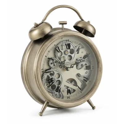 J-Line klok Steampunk antiek messingkleurig 33 cm