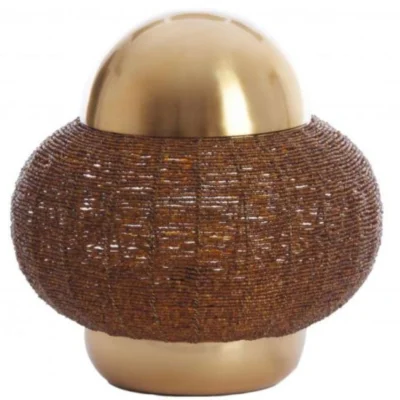 Light & Living tafellamp Cetara EU stekker bruin 33 cm