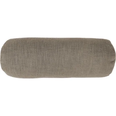 Tiseco bolster kussen Cotton Slub taupe 15 x 45 cm