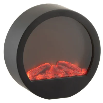 J-Line haard rond LED op batterij 35 cm