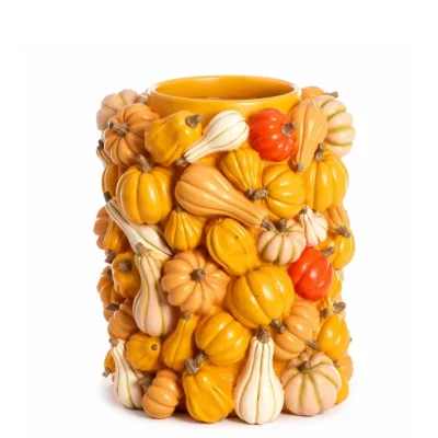 Light & Living vaas Pumpkin oranje 33 cm