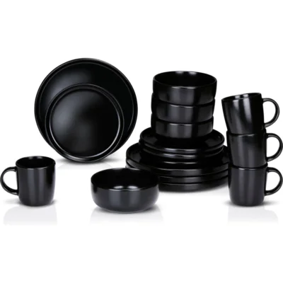 Alpina servies set zwart 16-delig