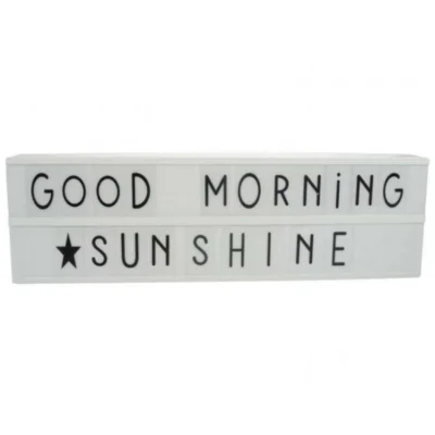Gusta LED lightbox wit met 92 letters 50 cm