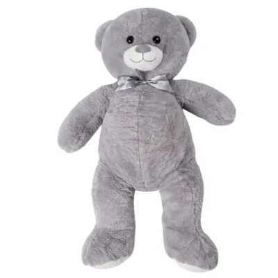 Knuffel beer XXL grijs 150 cm
