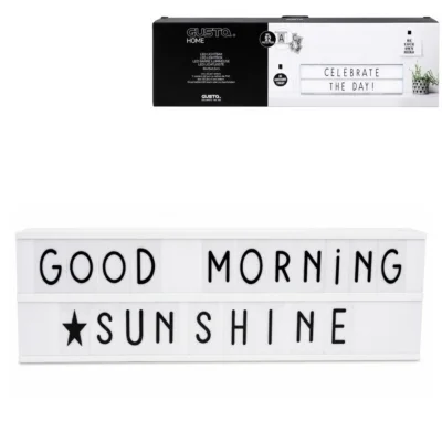Gusta LED lightbox wit met 92 letters 50 cm