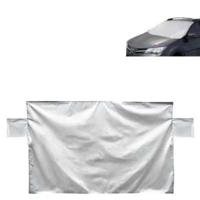 Anti vorst scherm/ zonnescherm met magneten grijs 200 x 100 cm