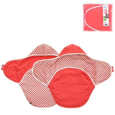 Wallaboo babydeken Coco rood/wit 70 x 90 cm