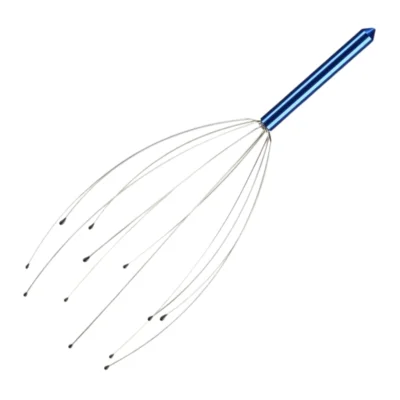 Relaxdays hoofdmassage spin blauw 24,5 cm