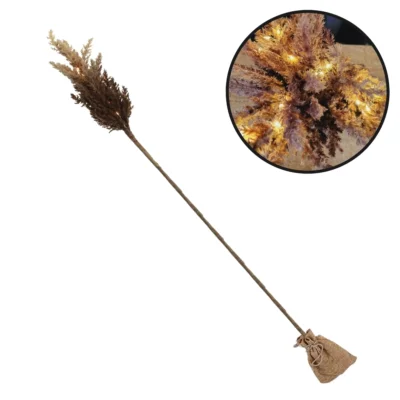 Countryfield Künstlicher Zweig Astilbe LED Batteriebetrieben braun 90 cm