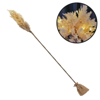 Countryfield Künstlicher Zweig Astilbe LED Batteriebetrieben hellbraun 90 cm