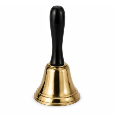 Relaxdays tafelbel goudkleurig 12,5 cm