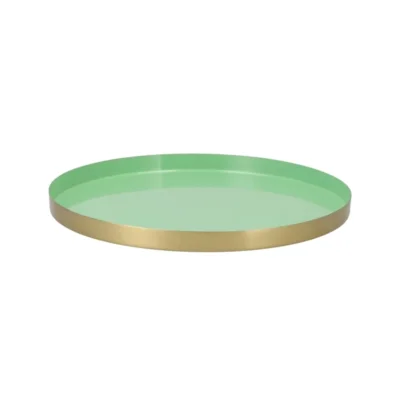 Dienblad Marrakech mint goudkleurig 33 cm