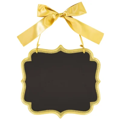 Krijtbord Classic goudkleurig glitter 25 cm