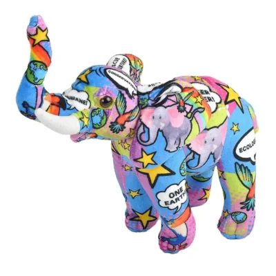 Wild Republic knuffel message EN olifant 35 cm