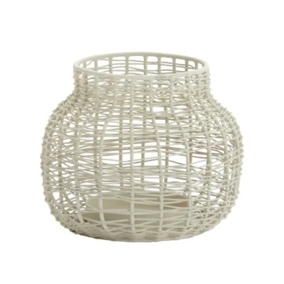 Light & Living theelichthouder Valery grijs 12 cm