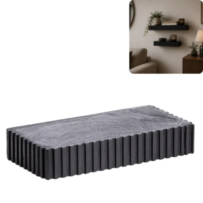 Light & Living wandplank Gatura zwart 40 cm