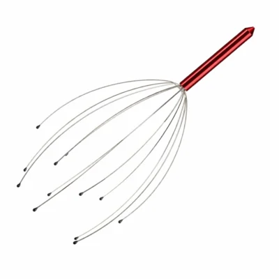 Relaxdays hoofdmassage spin rood 24,5 cm