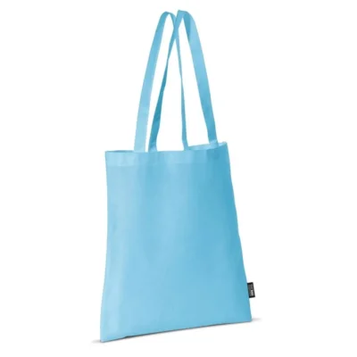 Schoudertas non woven lichtblauw 41 cm