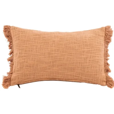 Tiseco kussen Cotton Slub Solid indian tan 30 x 50 cm