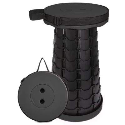 Big Dean opvouwbare kruk zwart 45 cm