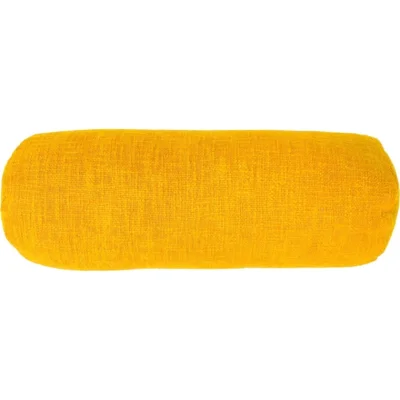Tiseco bolster kussen Cotton Slub zonnebloem geel 15 x 45 cm