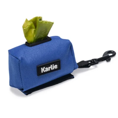 Karlie poepzakhouder hond blauw 7,5 cm
