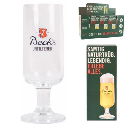Becks bierglas 300 ml