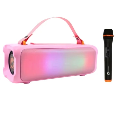 N-Gear Blazooka bluetooth speaker karaokeset roze 100 watt